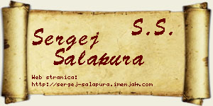 Sergej Salapura vizit kartica